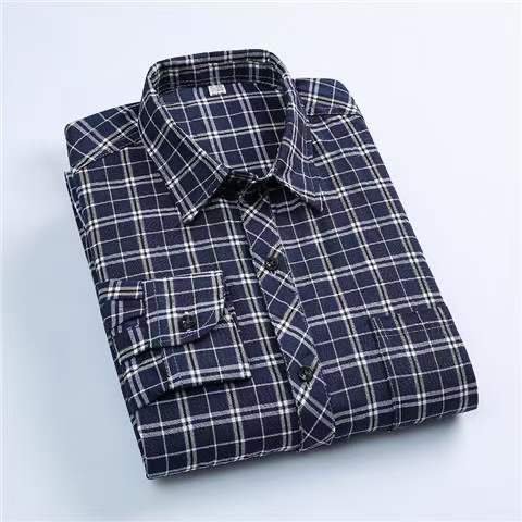 Cotton Men's Plaid Shirt