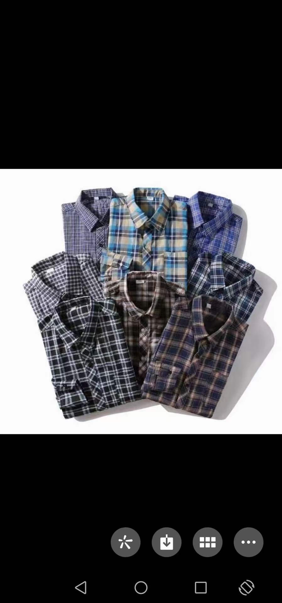 Cotton Men's Plaid Shirt - Image 8