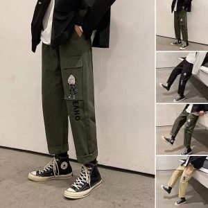 Men's Straight Leg Trendy Overalls